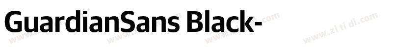 GuardianSans Black字体转换